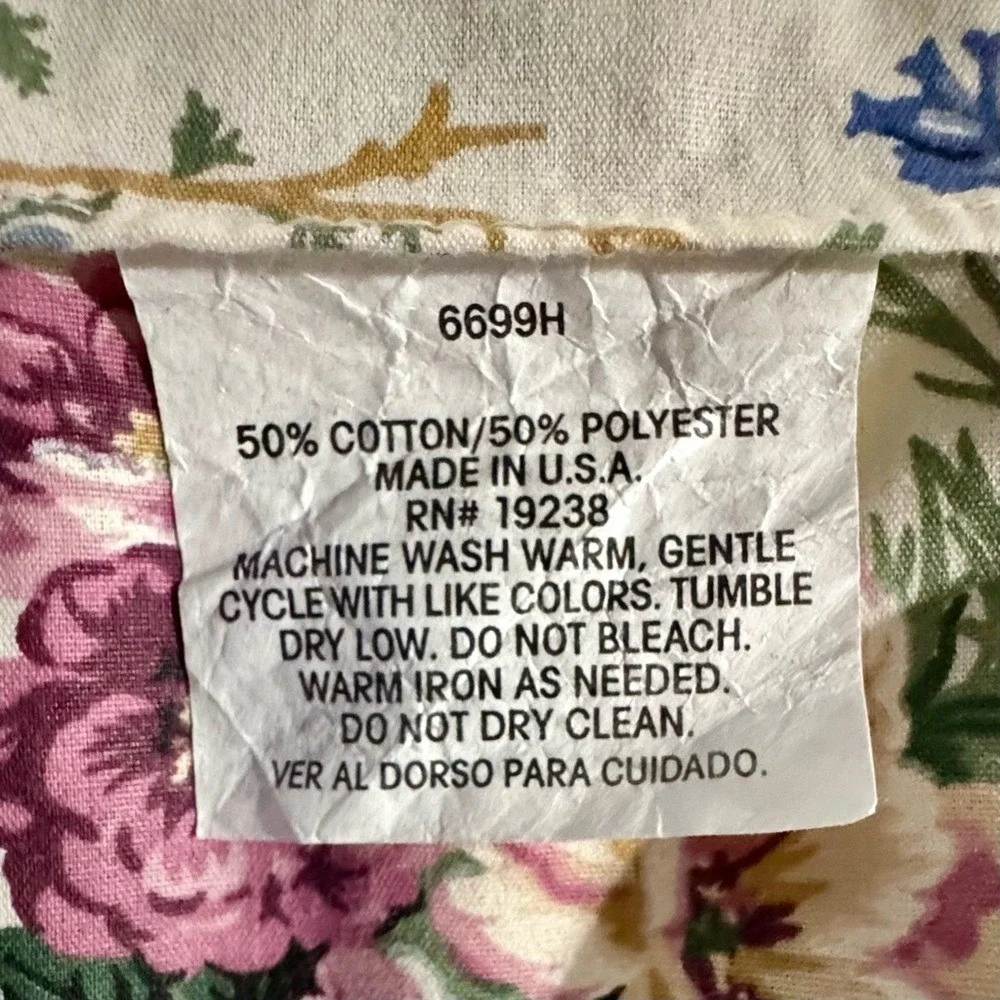 European Pillow Shams by Hollander Floral English Garden Shabby Chic Cottagecore